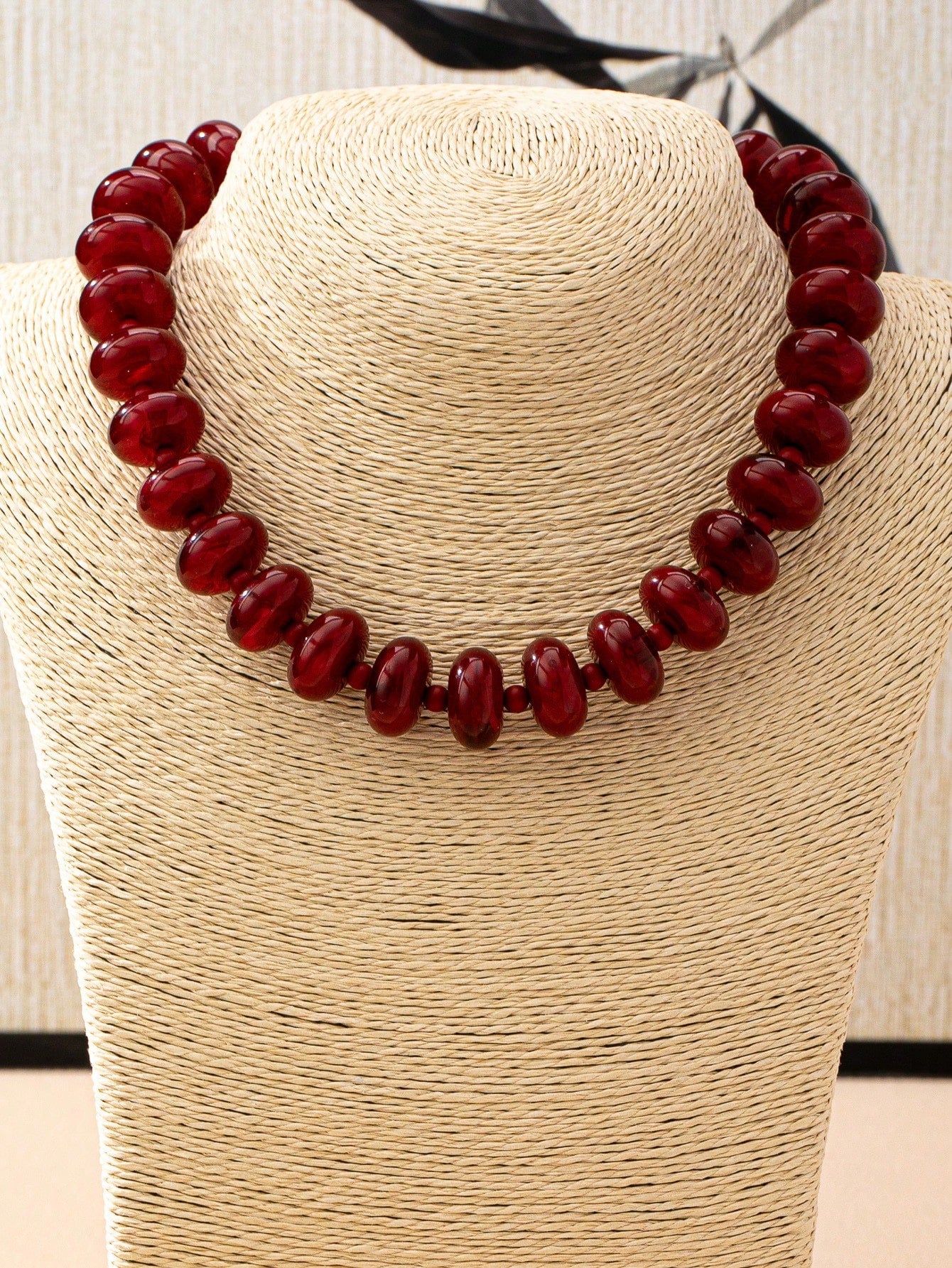 Flat Bead Necklace