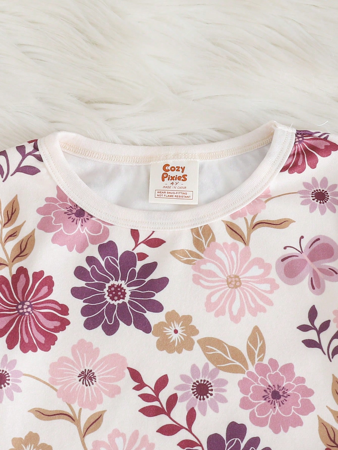 Girls Floral Pajama