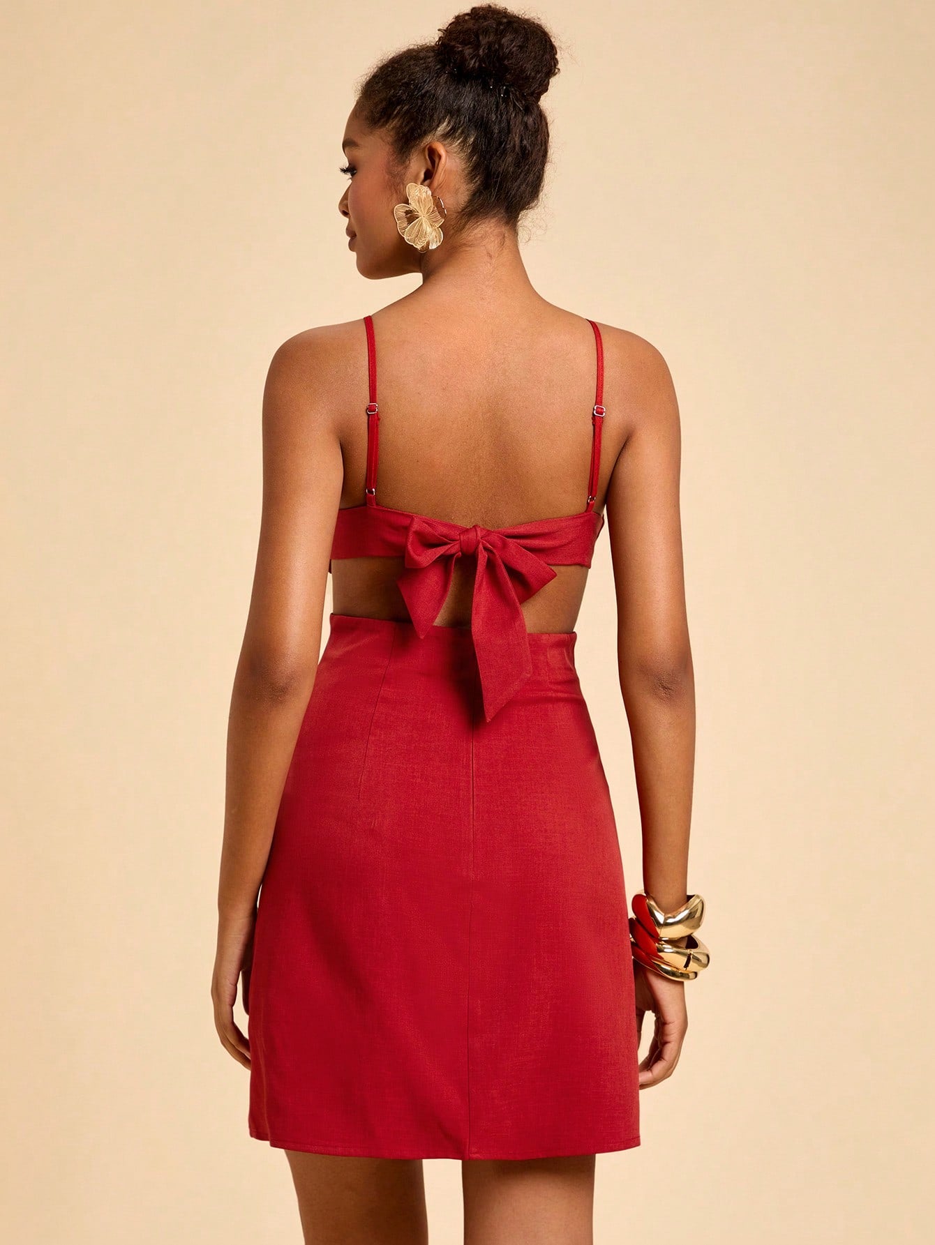 Red Floral Dress