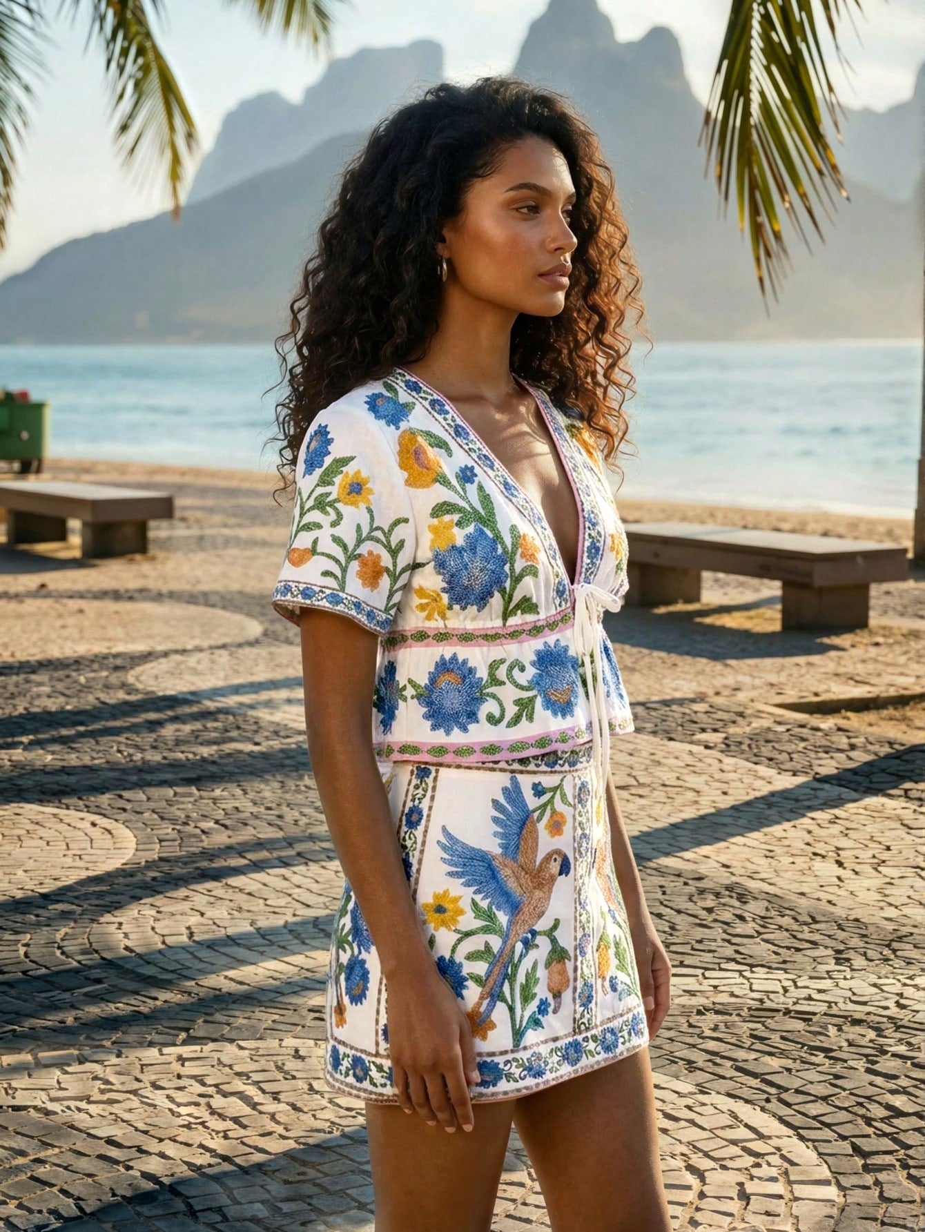 Parrots Printed Set