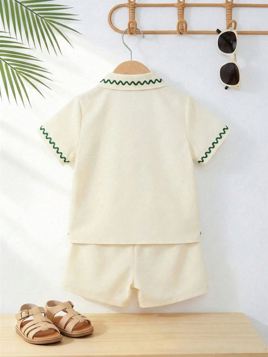 Boys' Tropical Shirt And Shorts Set