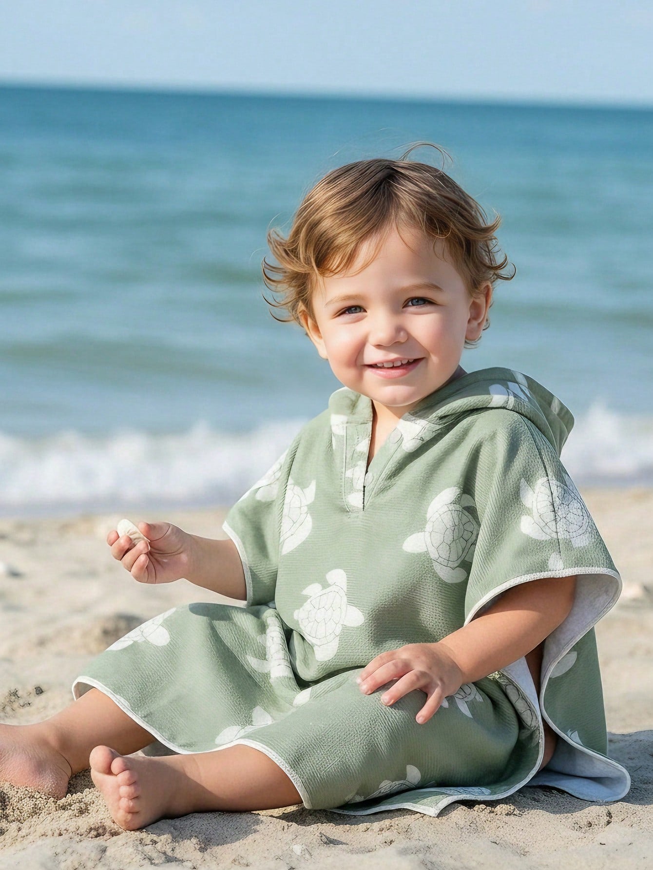 Turtle Printed Poncho