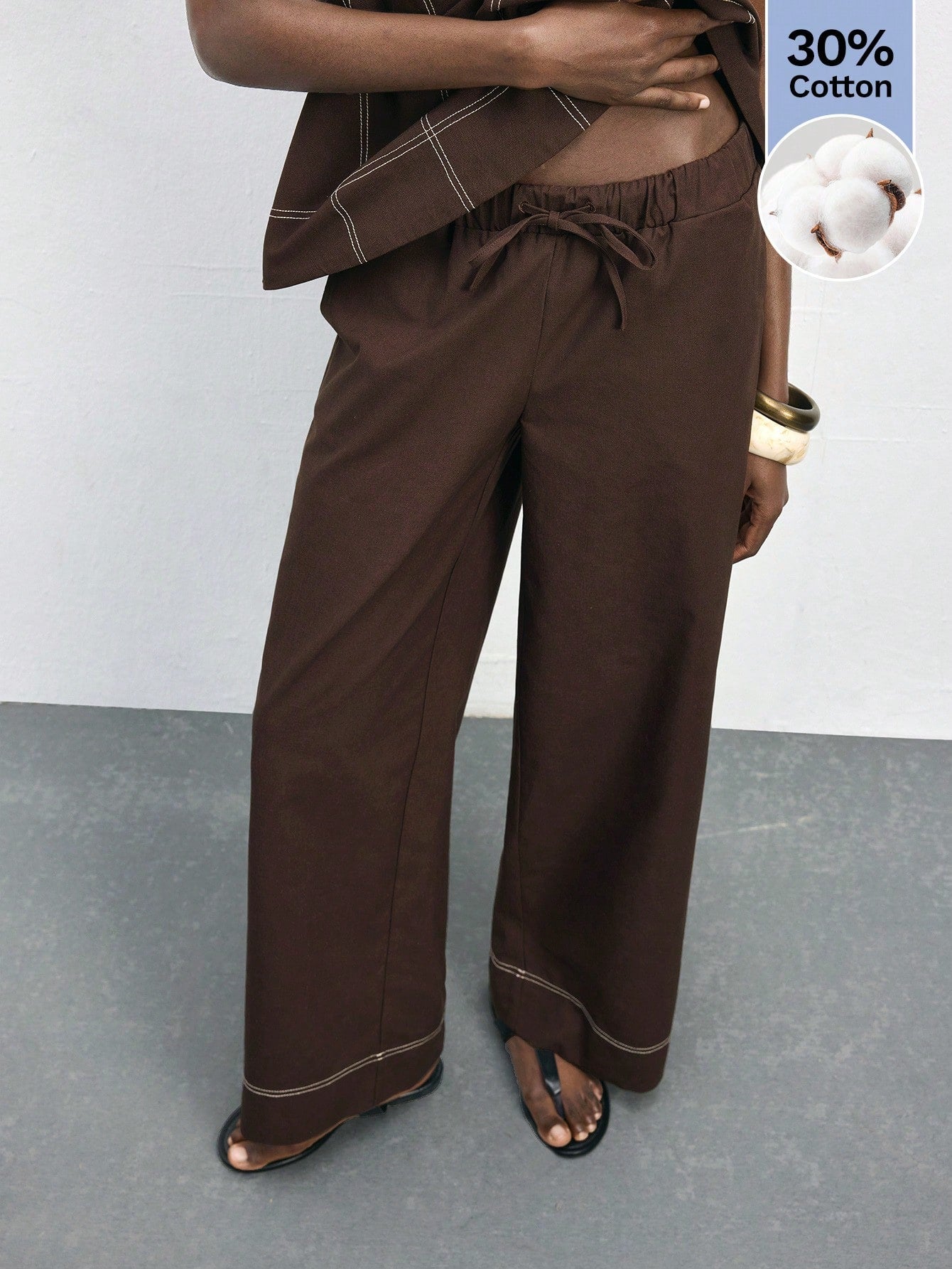 Brown Two-Piece Set