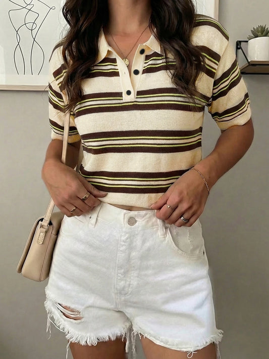 Retro Short Sleeve Polo Shirt