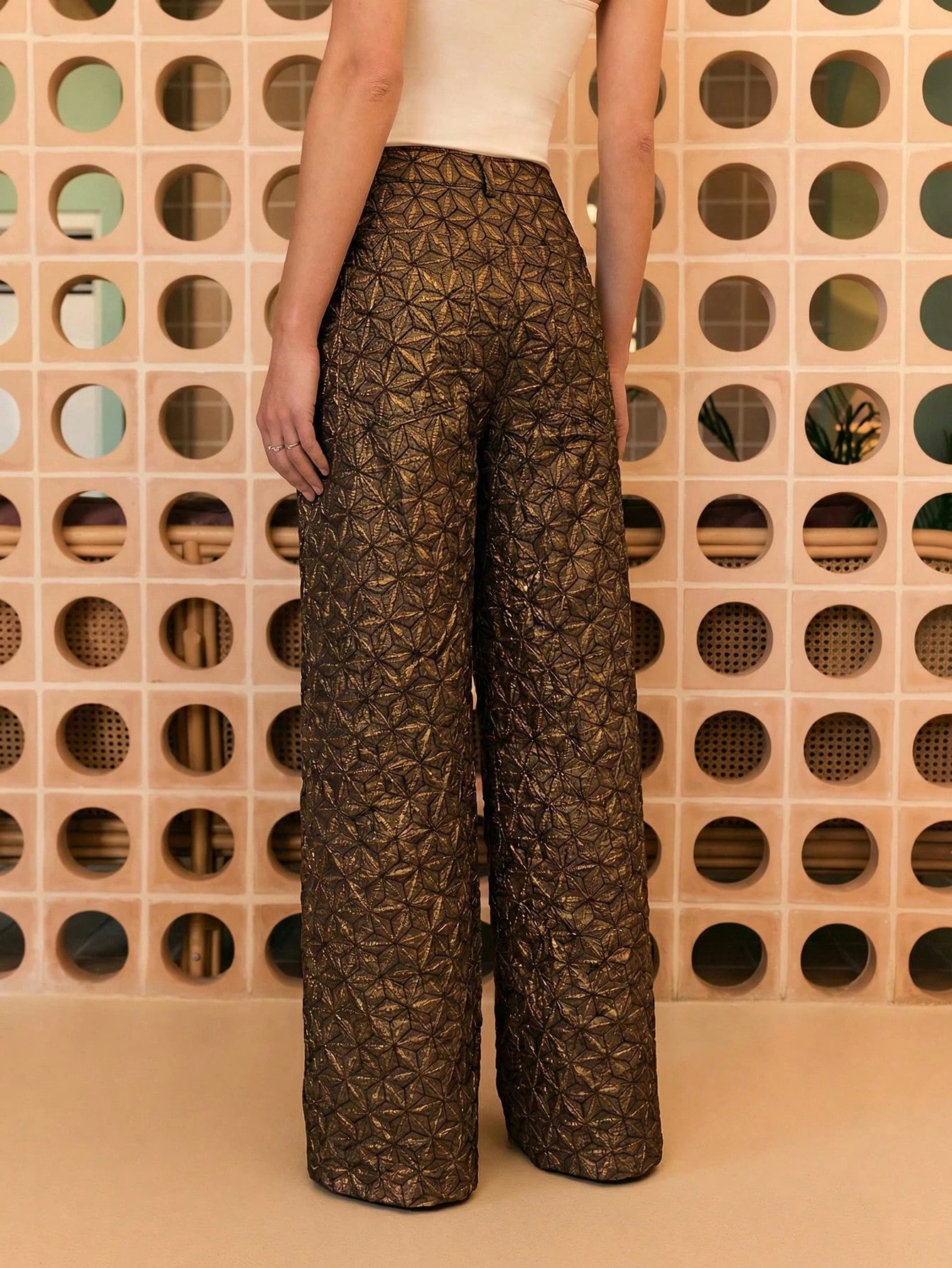 Brown Wide Leg Pants