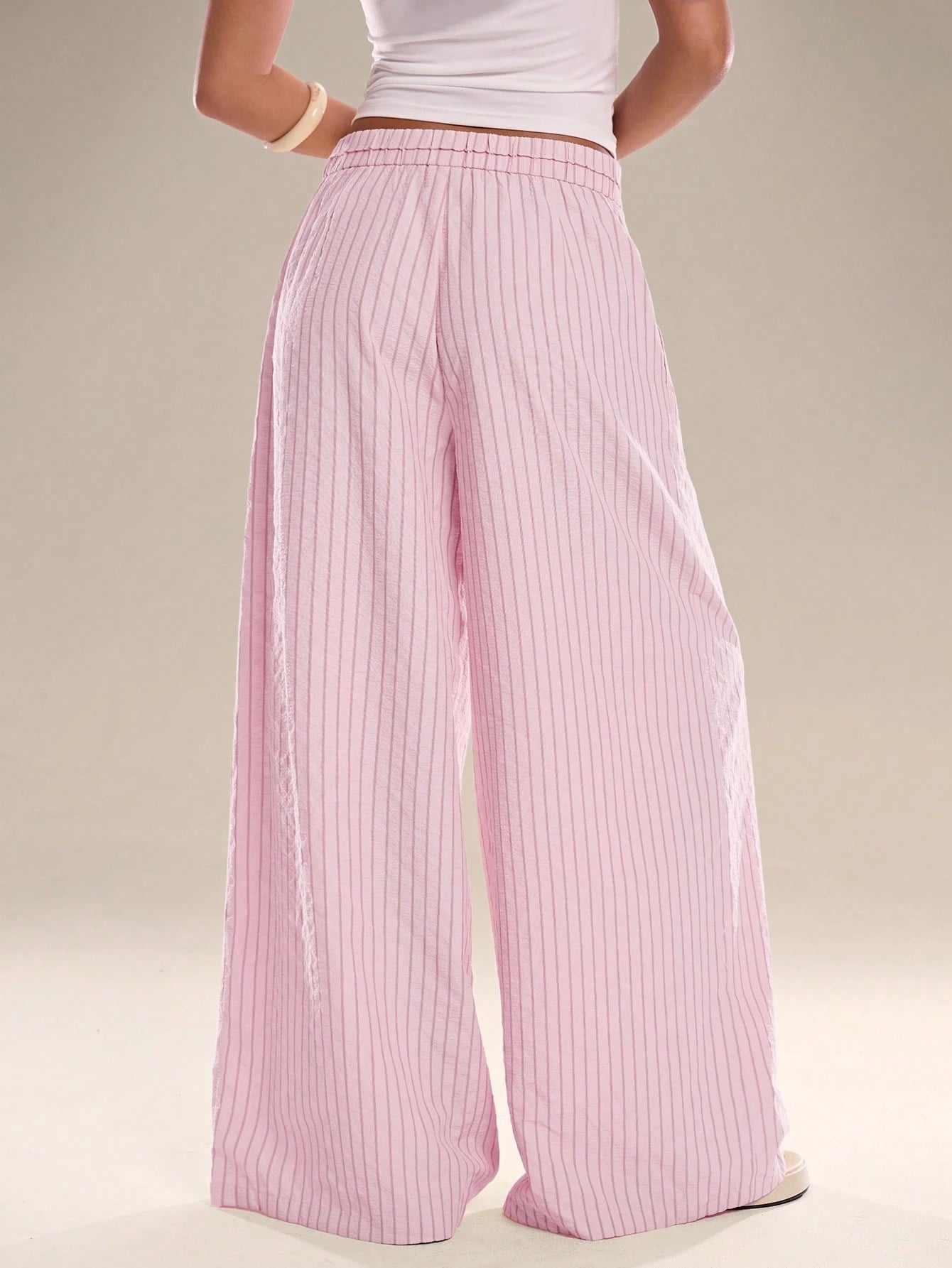 Pink Striped Pants