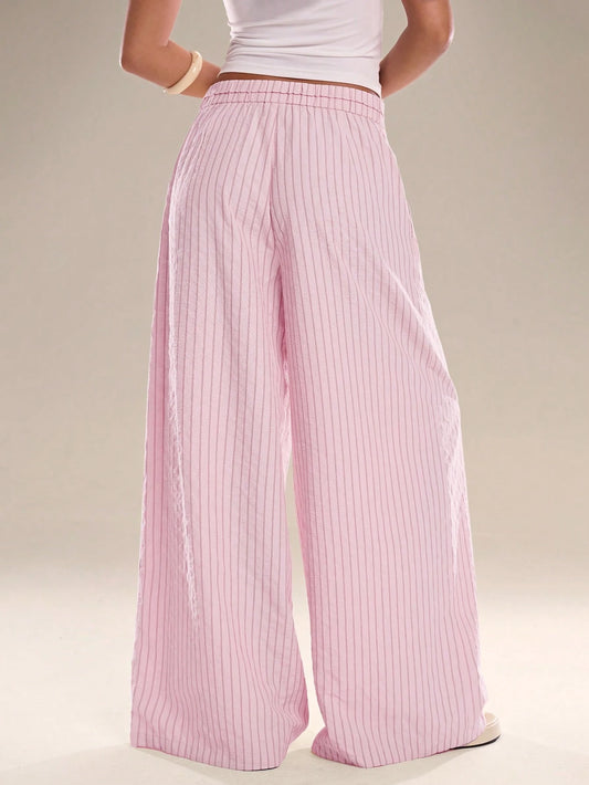 Pink Striped Pants