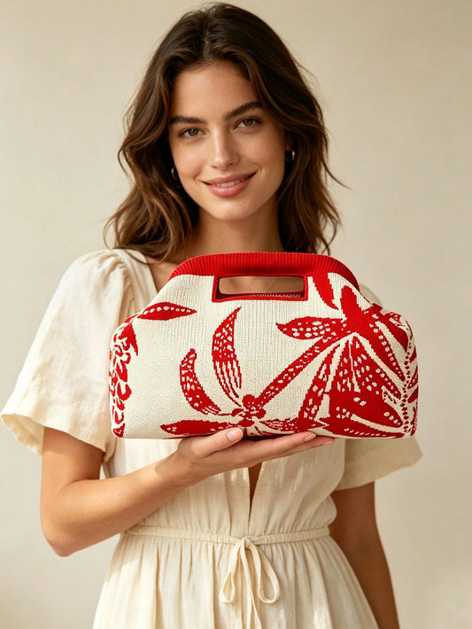 Handheld Knit Clutch