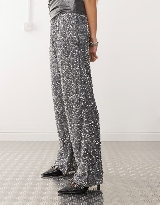 Silver Sequins Pant