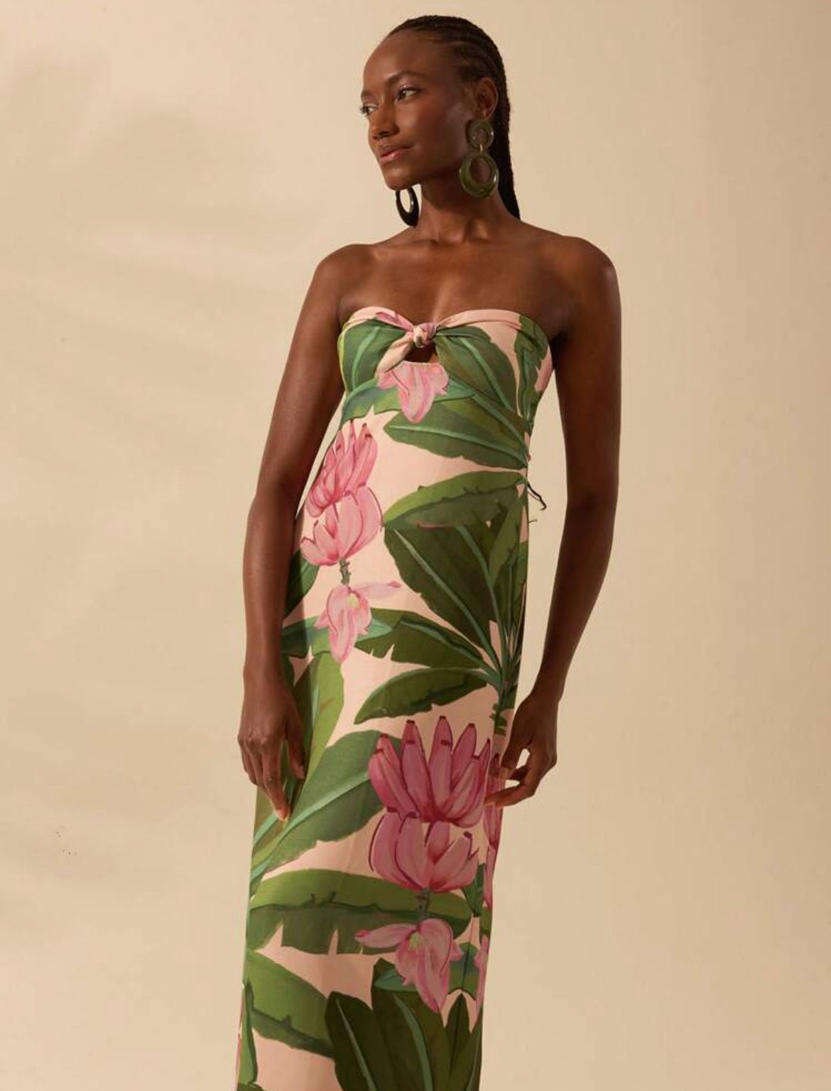 Palms Printed Dress