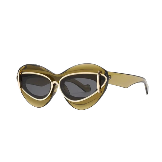 Green Cat Eye Sunglasses