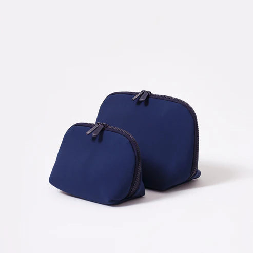 MAKEUP POUCH SET DEEP BLUE