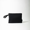 OVERSIZED WRISTLET POUCH BLACK