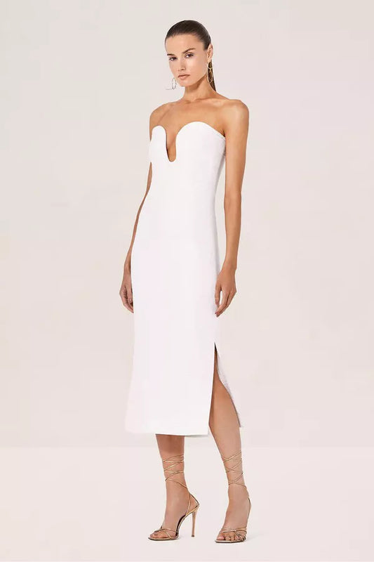 ALEXIS - Midi White Dress