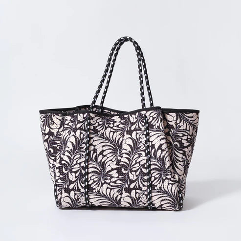 EVERYDAY TOTE BAG - PALMS DREAMS BLACK