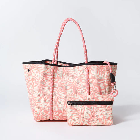 EVERYDAY TOTE BAG - PALMS DREAMS PINK