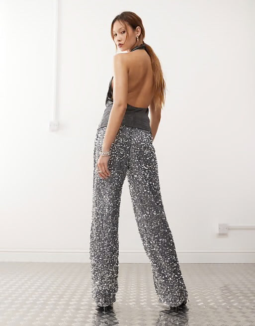 Silver Sequins Pant