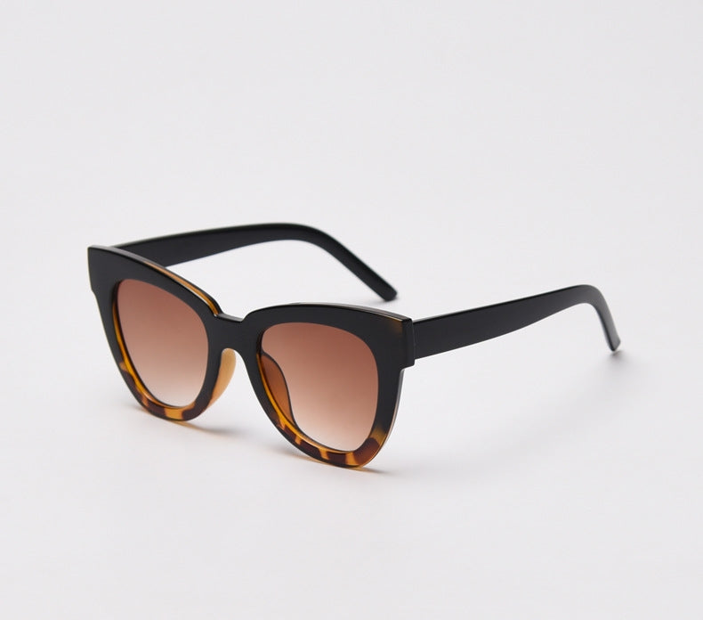 Black - Leopard Cat Eye Sunglasses