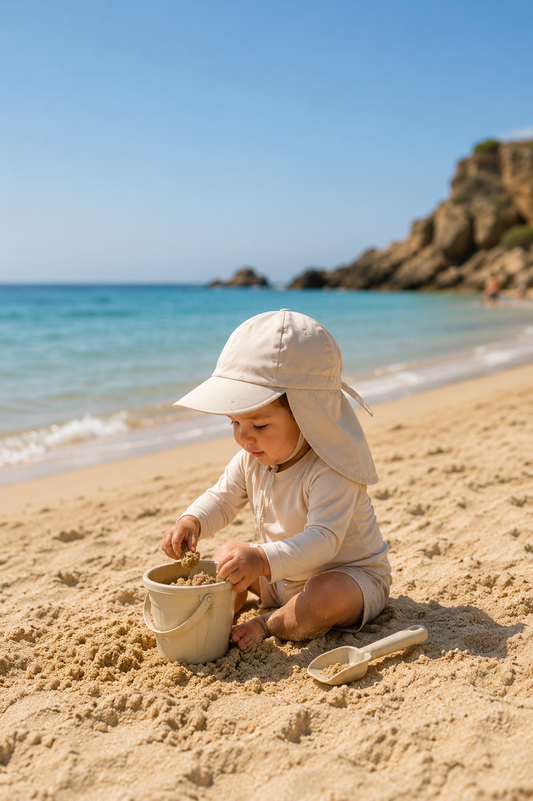 Baby UPF 50+ Quick Dry Hooded Sun Protection Cape