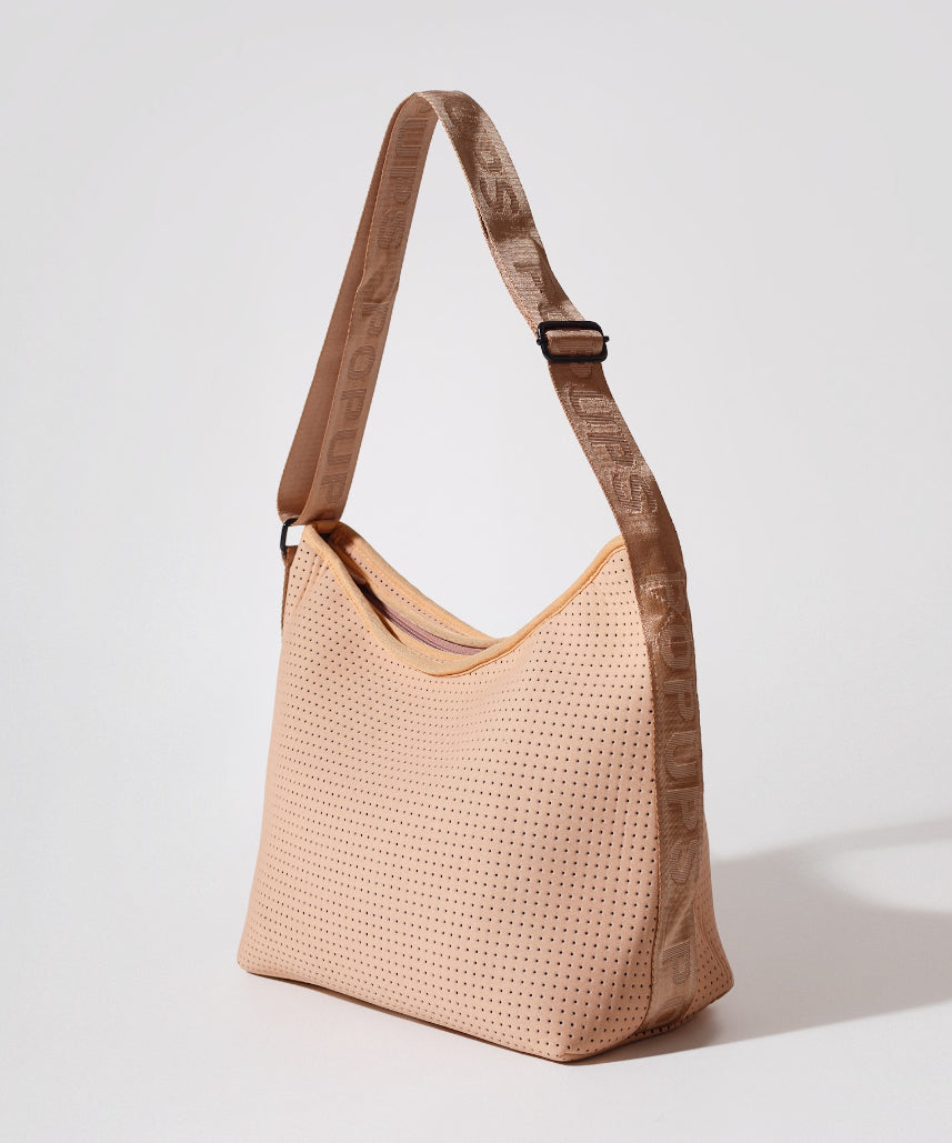 HOBO CROSSBODY BAG - TAN