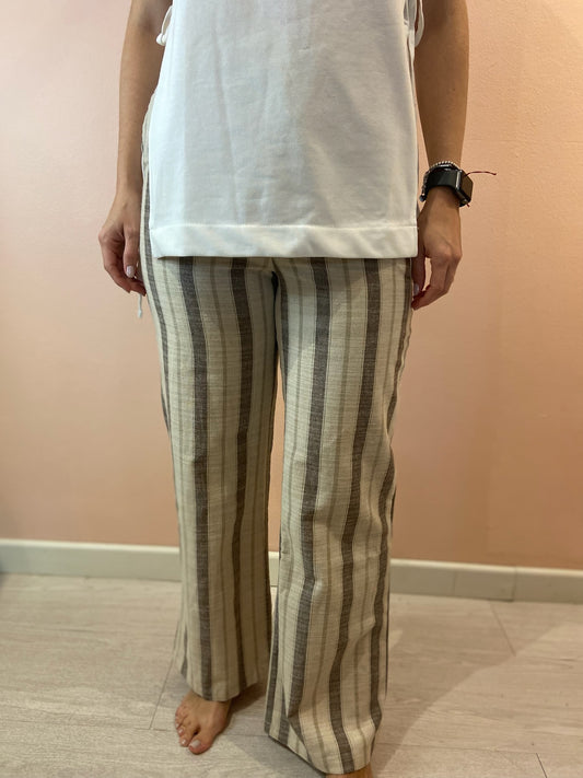 Linen Stripes Pants