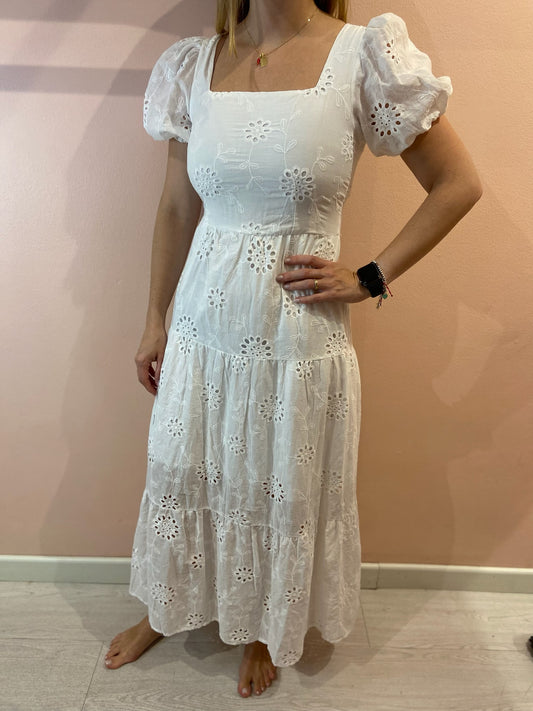 Midi Eyelet Dress