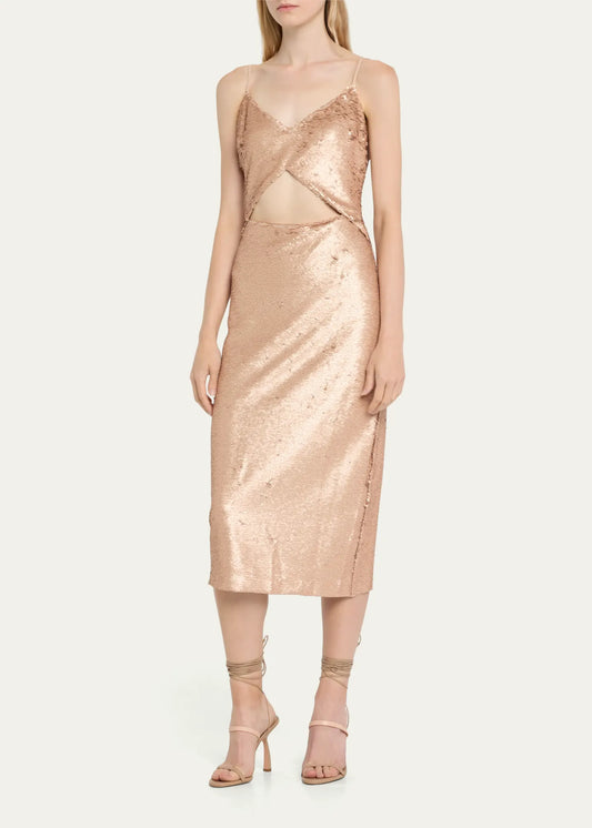 L'AGENCE - Sequins Cut Off Dress