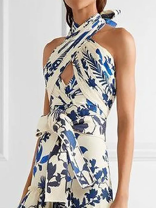 Halter Printed Dress