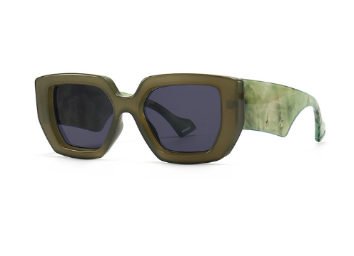 Square Green Sunglasses