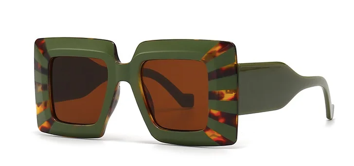 Green Square Sunglasses