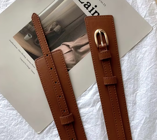 Light Brown Dual Belt