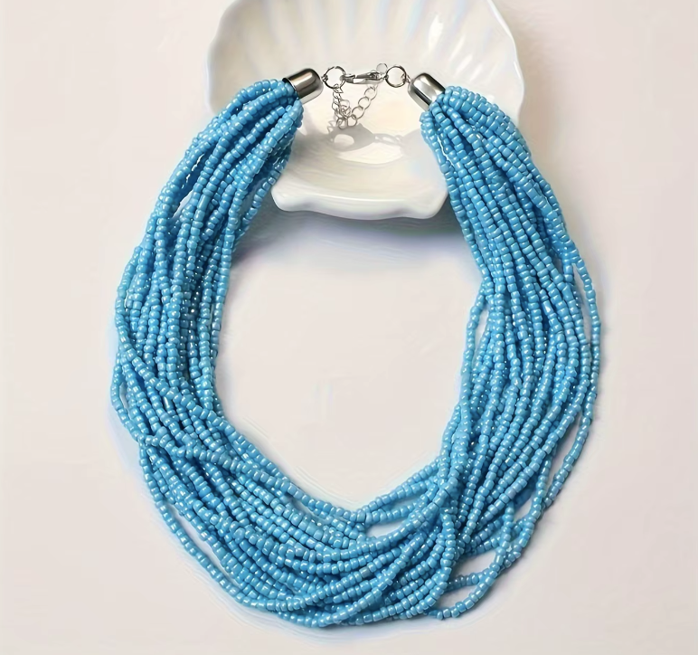 Turquoise Beaded Necklace