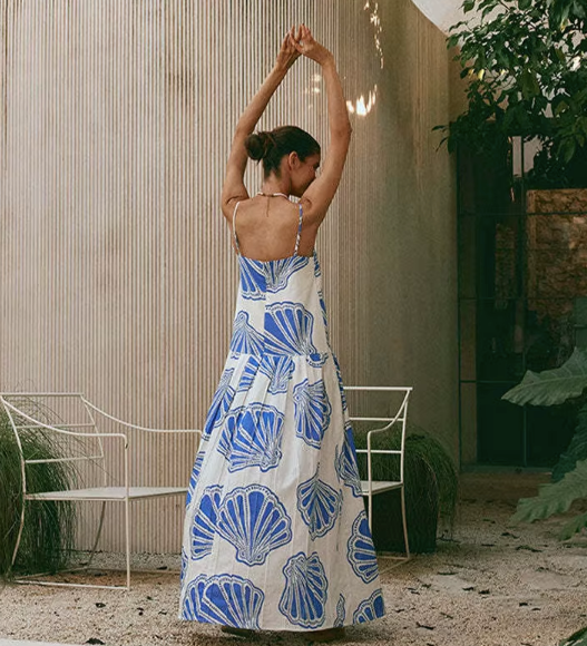 Sea Shells Long Dress