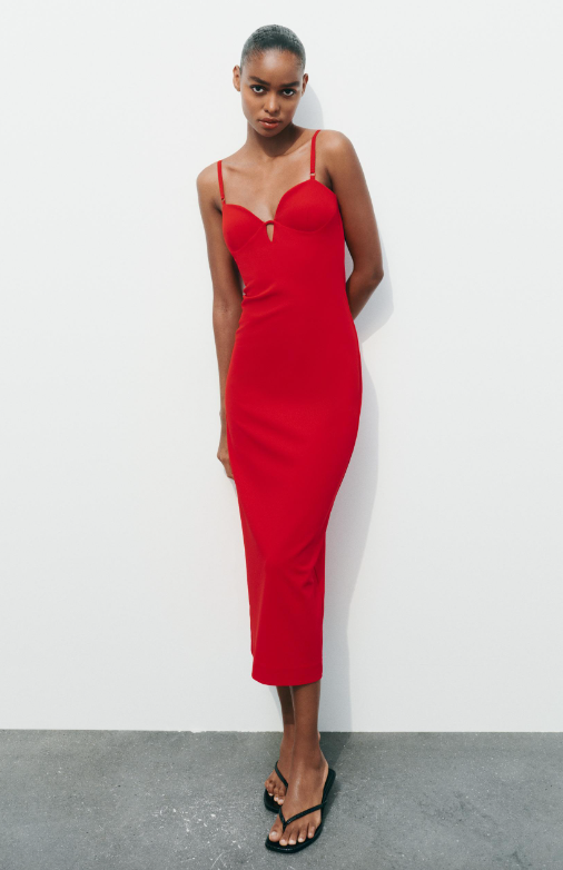 Red Midi Dress