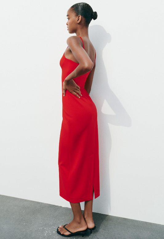 Red Midi Dress