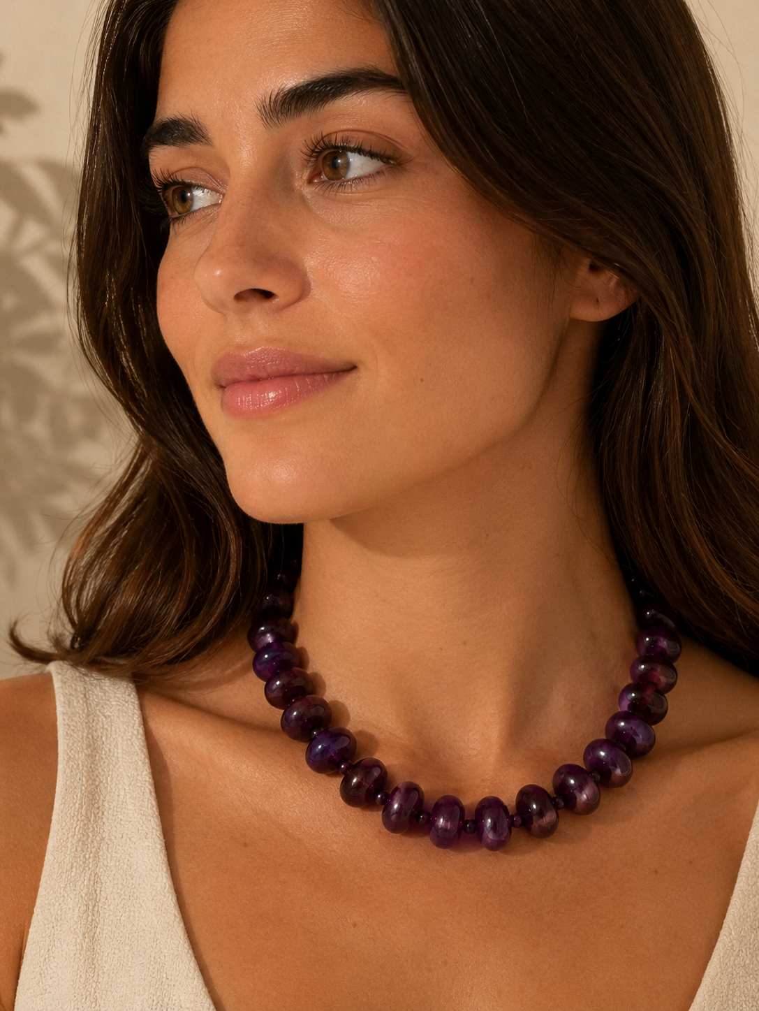 Flat Bead Necklace