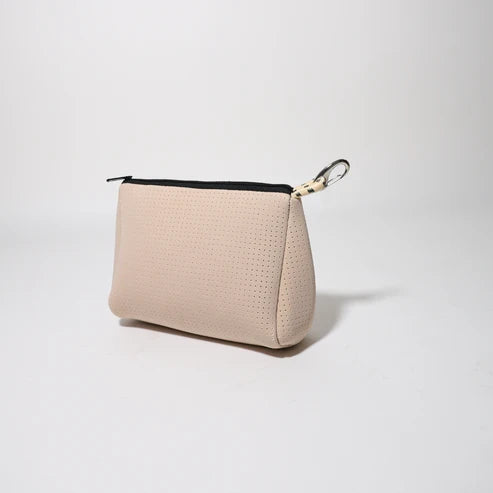 ESSENTIAL POUCH WITH ZIPPER - LATTE