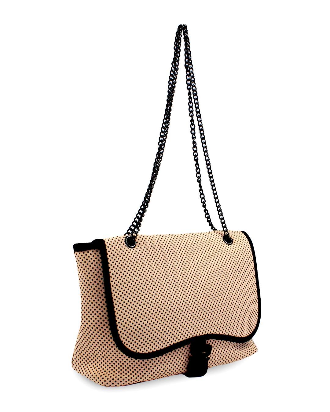 FLAP BASIC CROSSBODY BAG - TAN