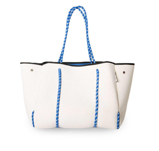 EVERYDAY TOTE BAG - WHITE BLUE