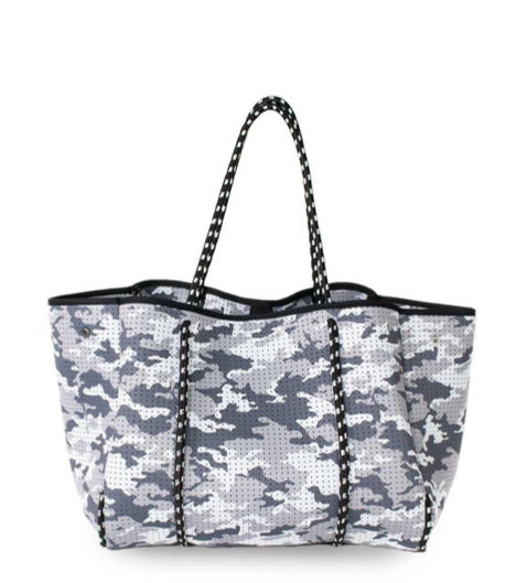 WHITE CAMO EVERYDAY TOTE BAG