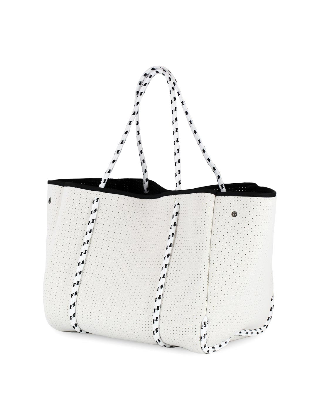 EVERYDAY FUTURE WHITE & BLACK TOTE BAG