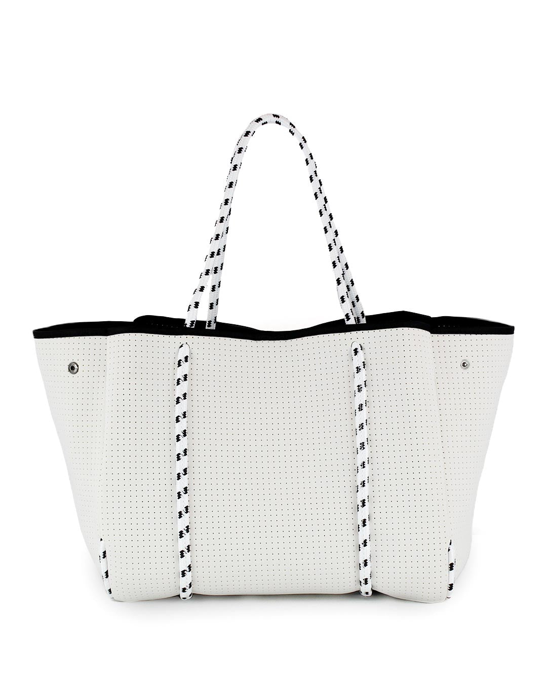 EVERYDAY FUTURE WHITE & BLACK TOTE BAG