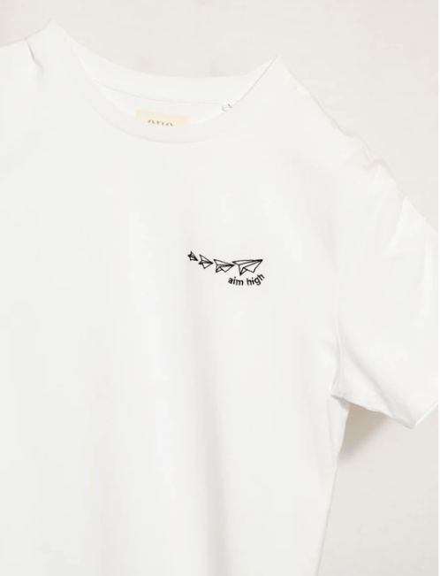 White Aim High Tee