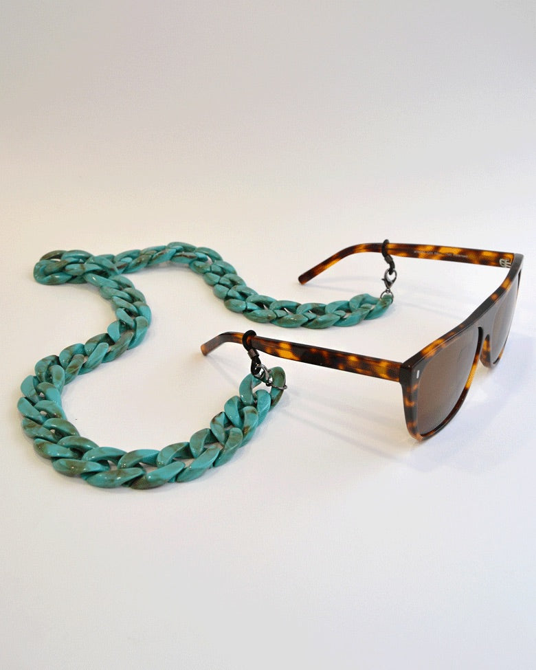 Turquoise Acrylic Sunglasses Chain