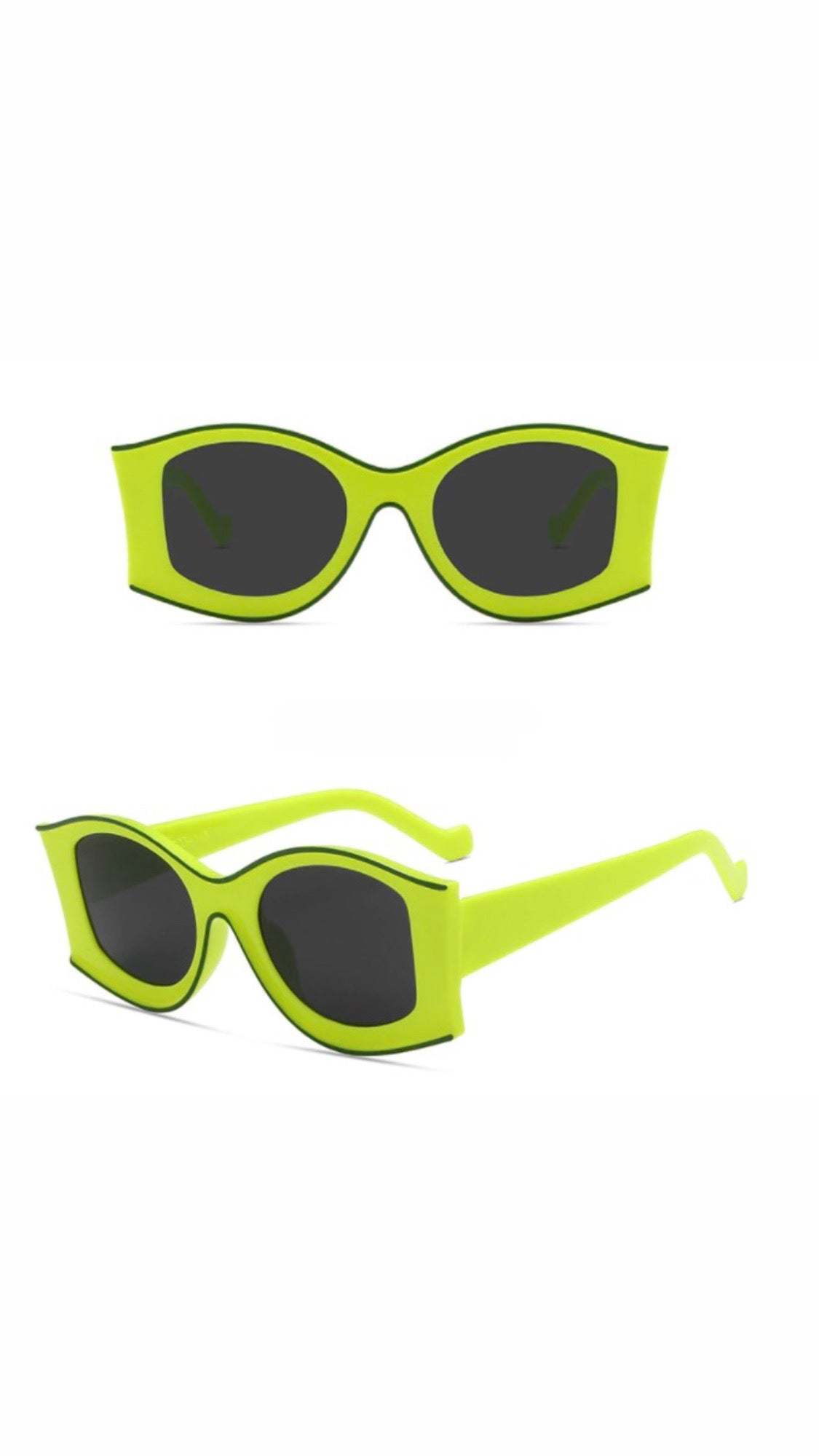 Yellow and Green Frame Sunglasses